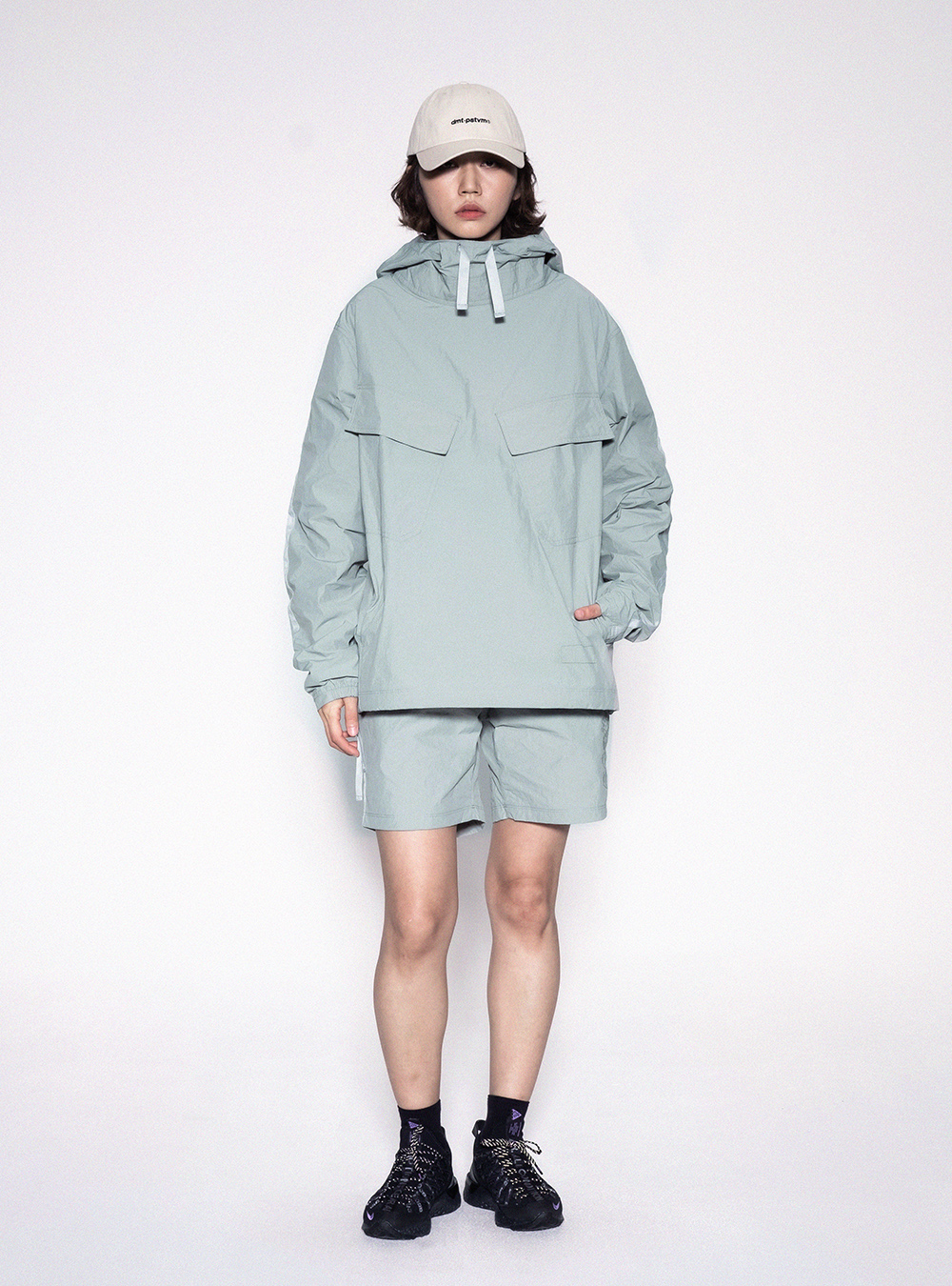 THEBOUNCE 디엠티_피에스티브이엠VERT PULLOVER WIND JACKET MINT